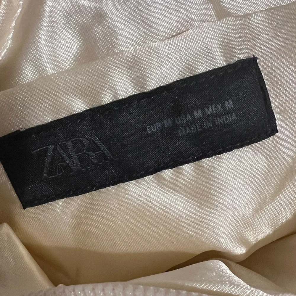 Zara Beaded Evening Mini Purse Tote Bag Cream Black Bridesmaid Wedding TikTok - Picture 7 of 13